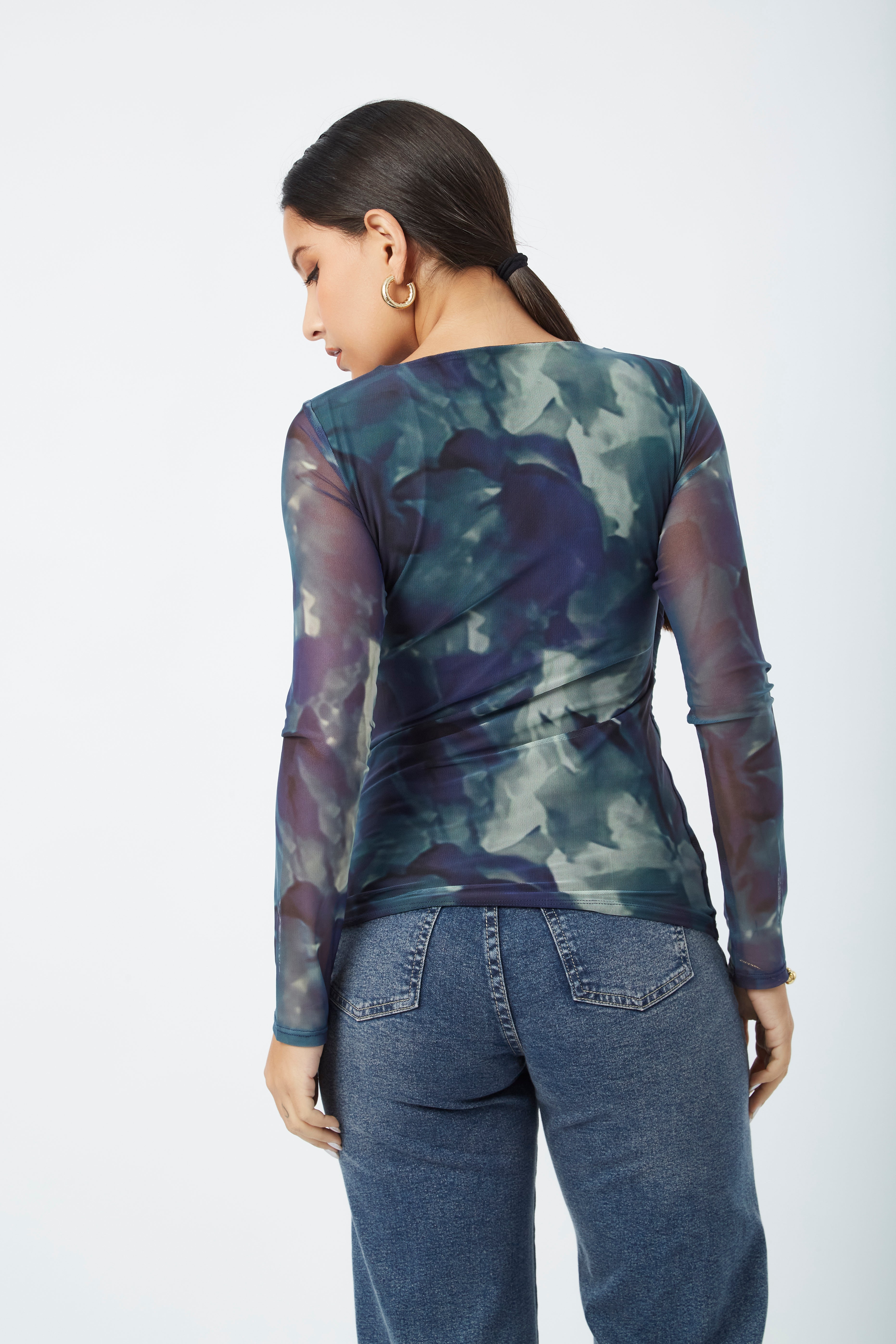 Polo tull manga larga Laura