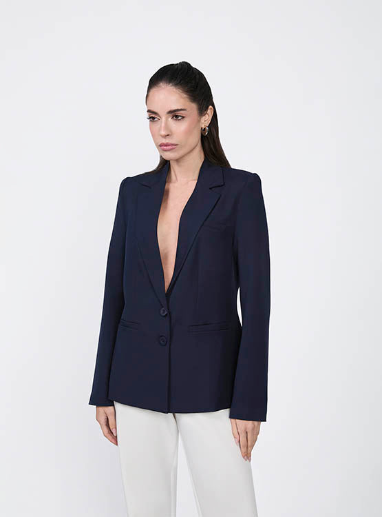 BLAZER CON BOLSILLOS FUNCIONALES MARINO - GALA