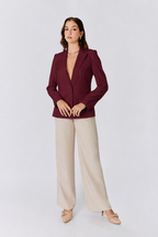 BLAZER CON BOLSILLOS FUNCIONALES BURGUNDY - GALA