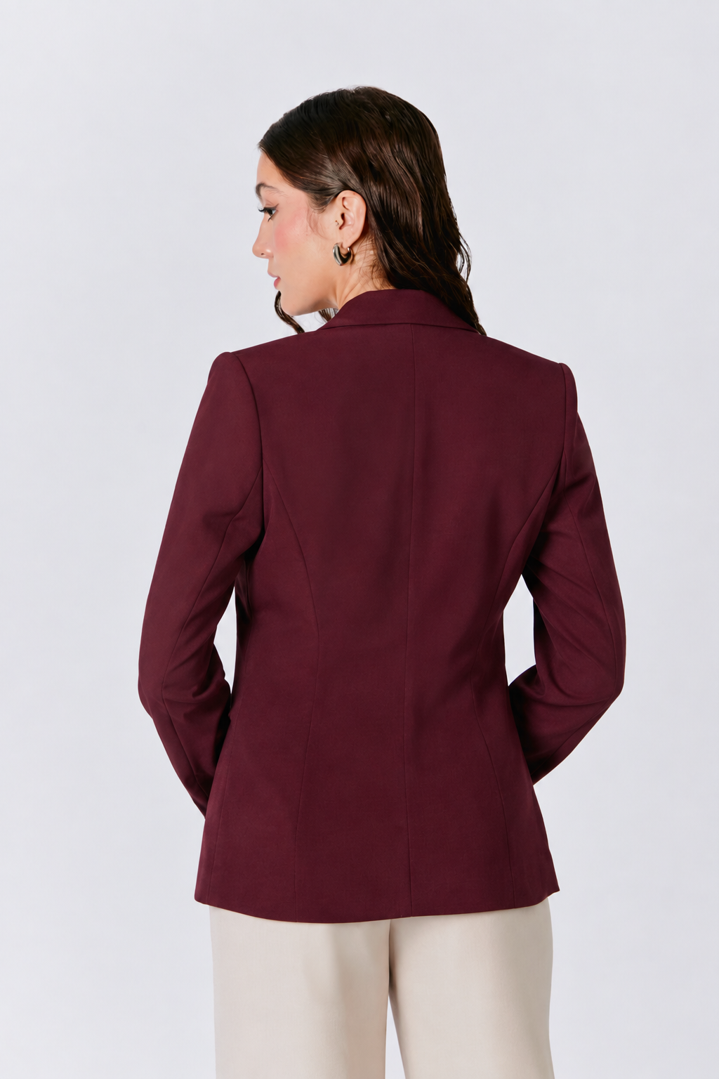 BLAZER CON BOLSILLOS FUNCIONALES BURGUNDY - GALA