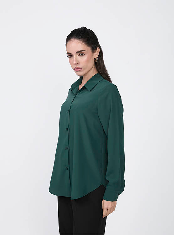 BLUSA LORENA MANGA LARGA CON BOTONES DE MUJER saga