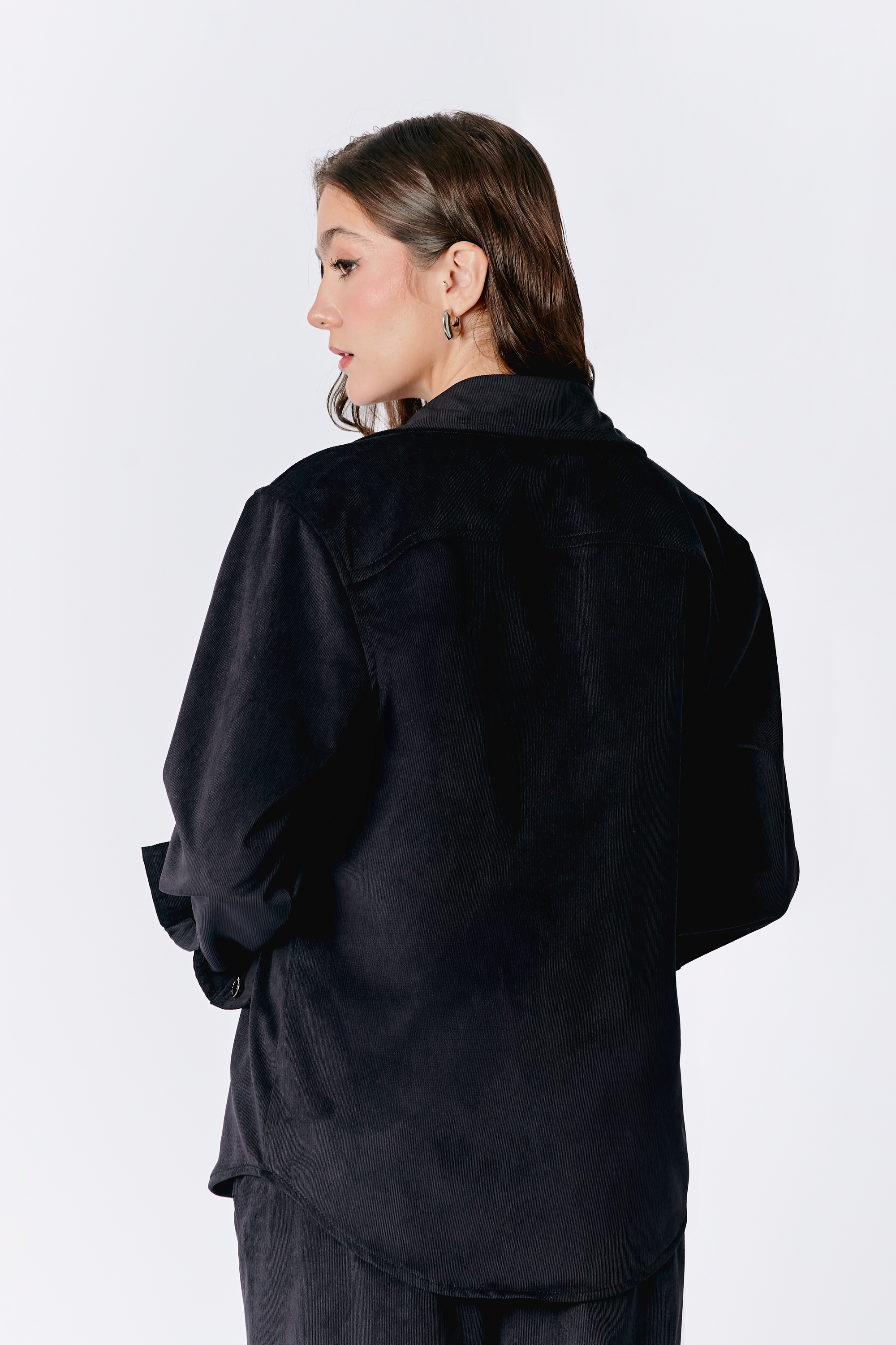 CAMISA THAIS DE CORDUROY MANGA LARGA MUJER BANATY