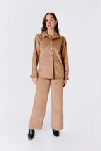 CAMISA DE CORDUROY MANGA LARGA TOPO - THAIS