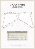 Asymmetrical Paris coat with decorative pearl button at the back.