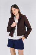 CASACA CROP SASTRE MARRON - MADISON