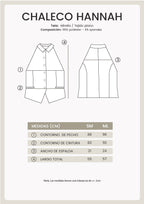 CHALECO CON CUELLO CAMISERO PERLA - HANNAH