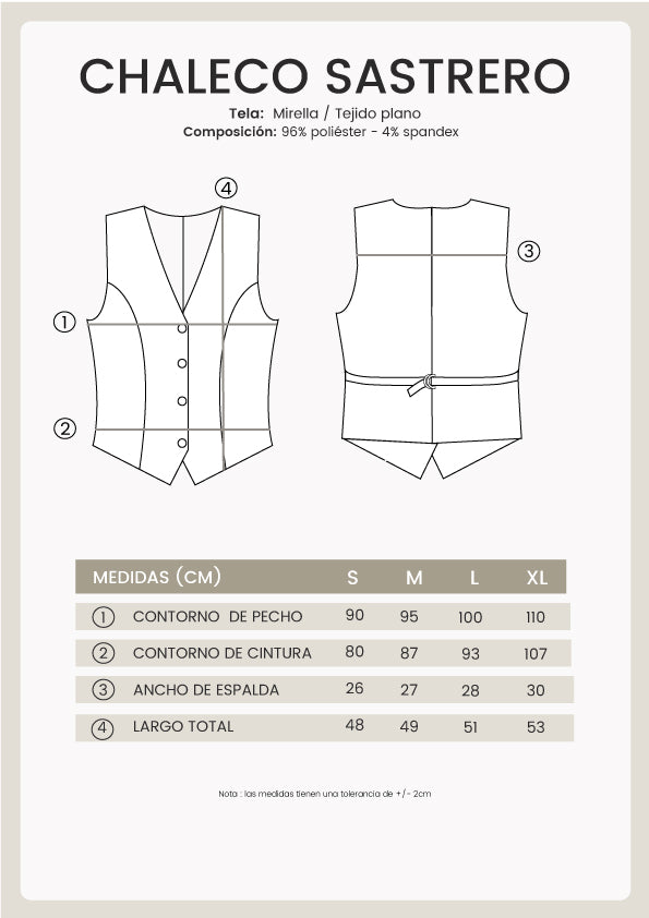 Chaleco Sastrero amarillo