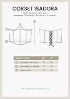 CORSET AJUSTABLE CON VARILLAS NATURAL - ISADORA