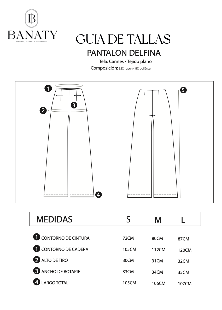 Pantalón Palazzo -  Delfina