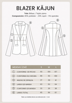 BLAZER SASTRERO ENTALLADO CON BOTON METALICO PERLA - KAJUN [PRE-VENTA]