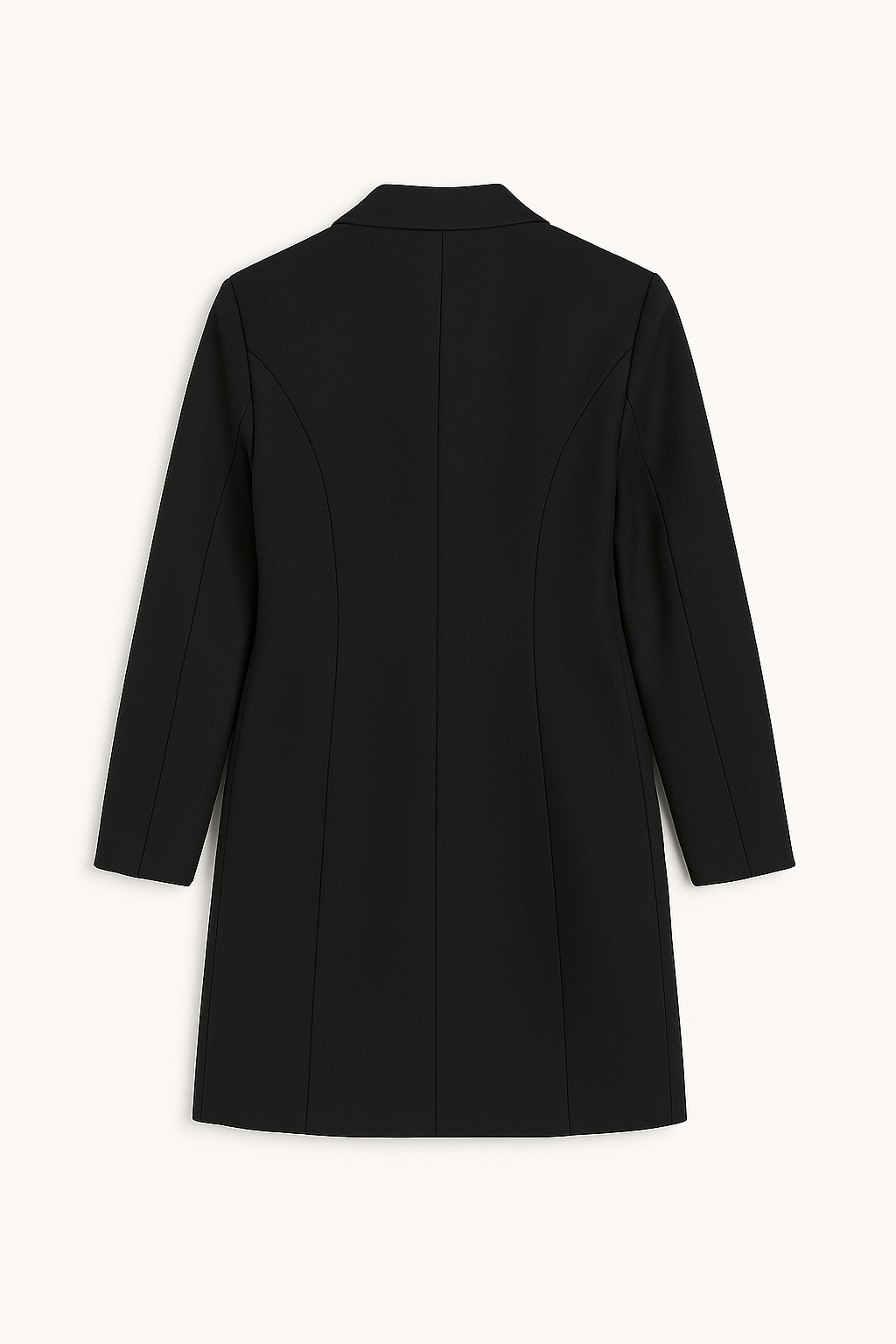 SACO LARGO CON BOLSILLOS FUNCIONALES NEGRO - ALTAMIRA