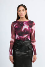 Polo tull manga larga Laura