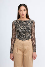 Polo tull manga larga Laura