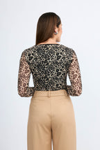 Polo tull manga larga Laura