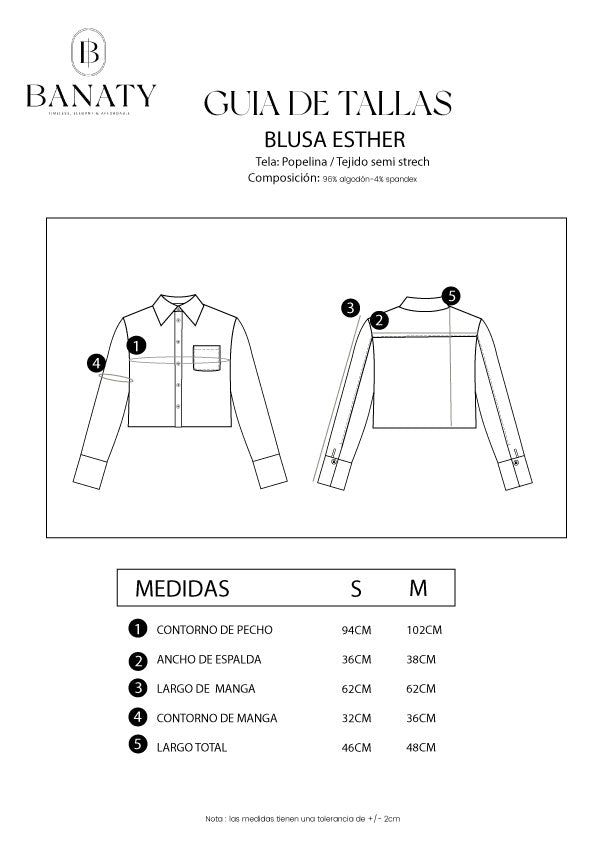 Blusa Crop Manga Larga - Esther