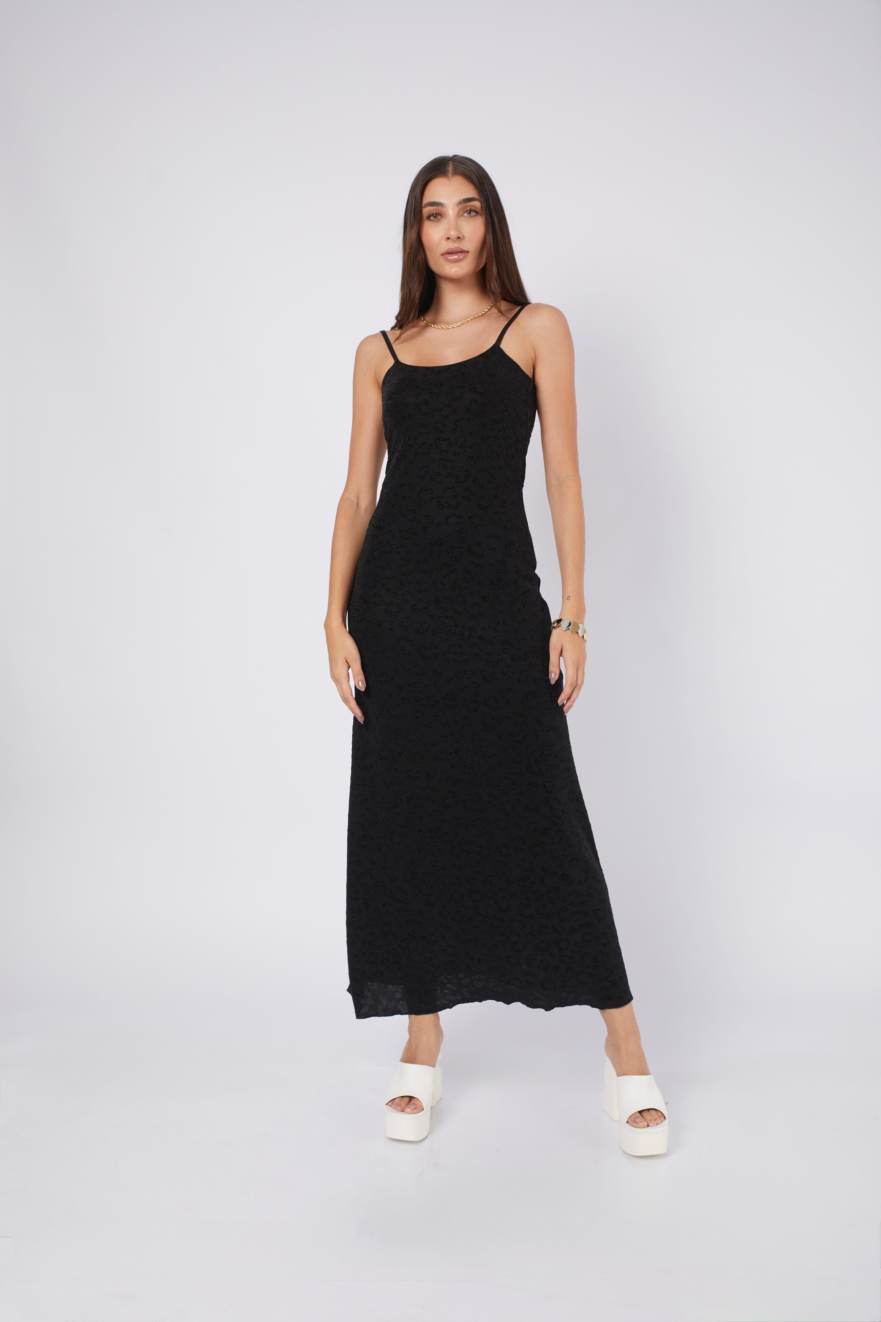 VESTIDO DE ENCAJE PRINT NEGRO - KYLIE