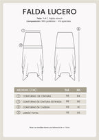 FALDA MIDI DE MALLA ASIMÉTRICA PERLA - LUCERO