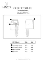 FALDA MIDI TULL PRINT MORADO - OLENKA