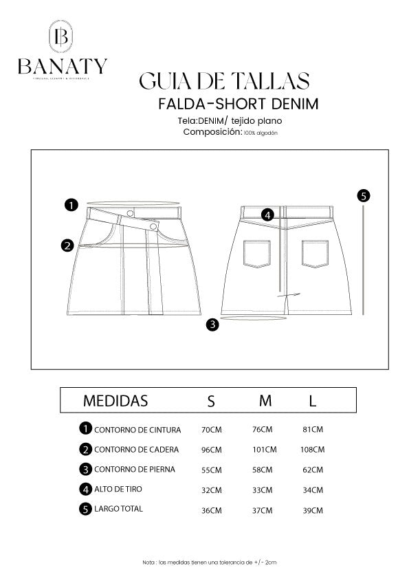 FALDA SHORT DENIM