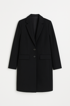 SACO LARGO CON BOLSILLOS FUNCIONALES NEGRO - ALTAMIRA