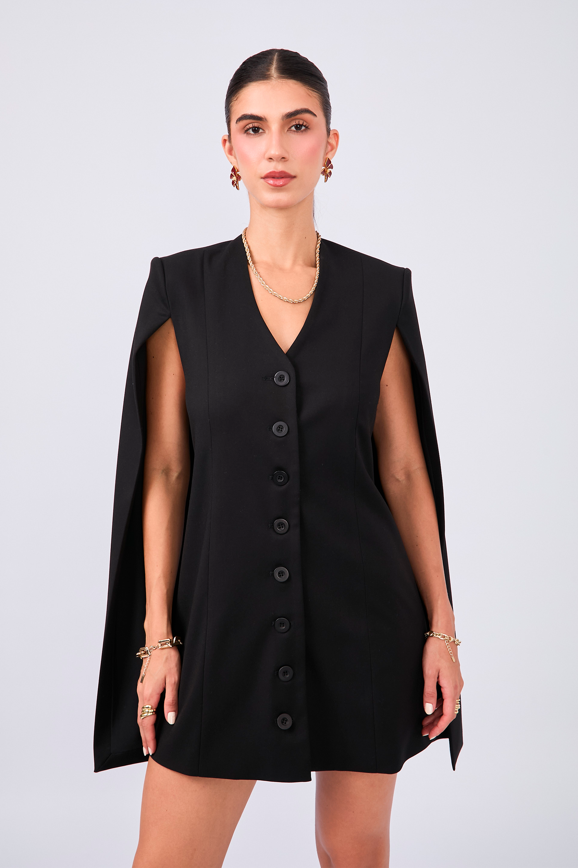 VESTIDO BLAZER NEGRO - BRUNA