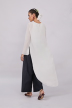 CAPA DE GASA CON MANGAS ACAMPANADAS PERLA - VEL