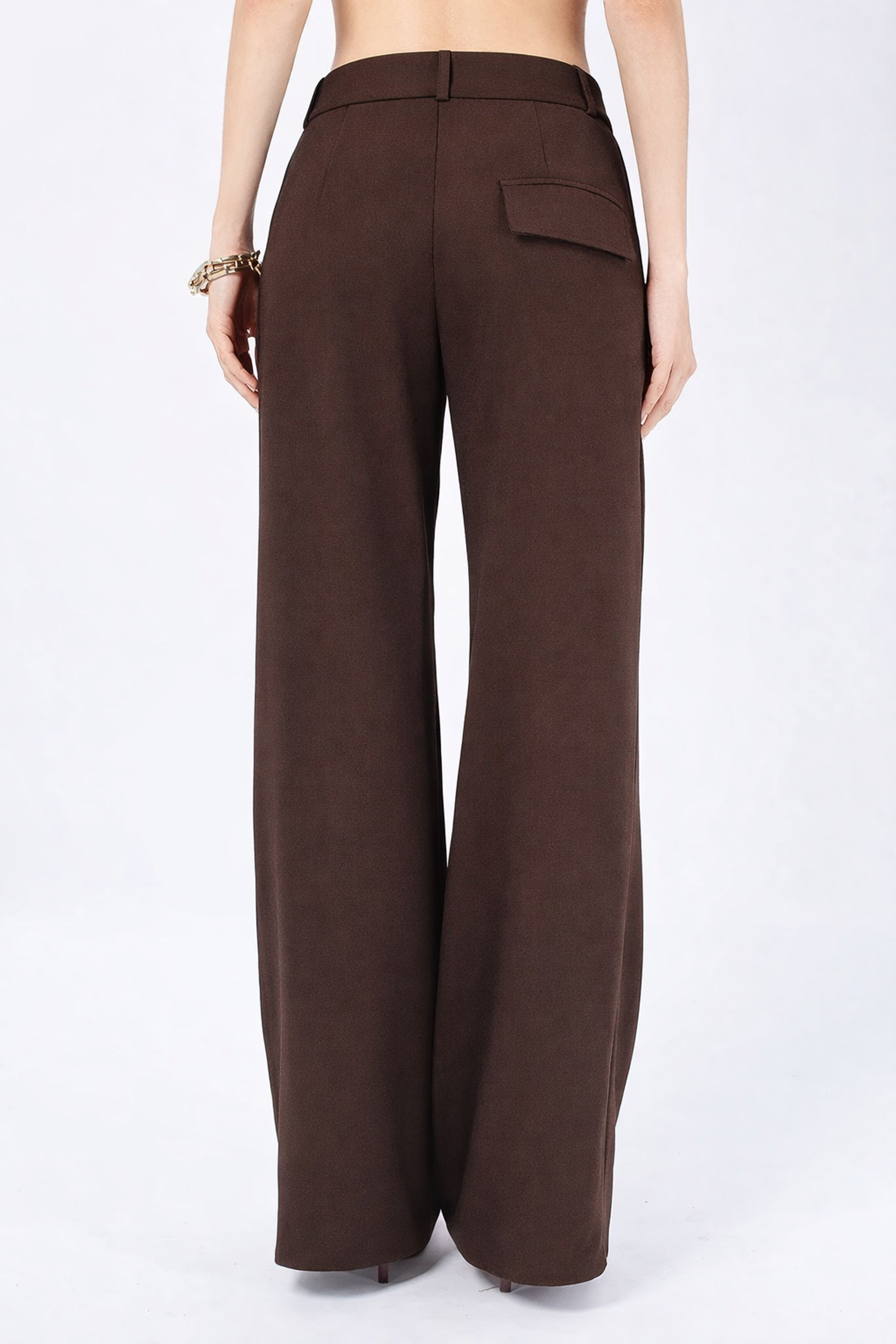 PANTALÓN SASTRE MARRÓN  - MERCEDES