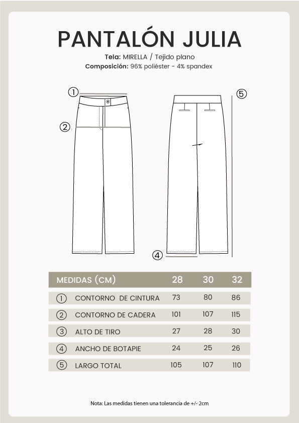 PANTALON SASTRE NEGRO - JULIA BILBAO