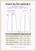 PANTALÓN SASTRERO A LA CINTURA NATURAL - MISHKY