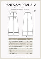 PANTALÓN PALAZZO DE ALGODÓN PERLA PUNTOS NEGRO - PITAHAIIA