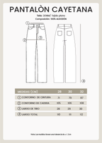 PANTALÓN JEAN RECTO CLÁSICO NATURAL - CAYETANA