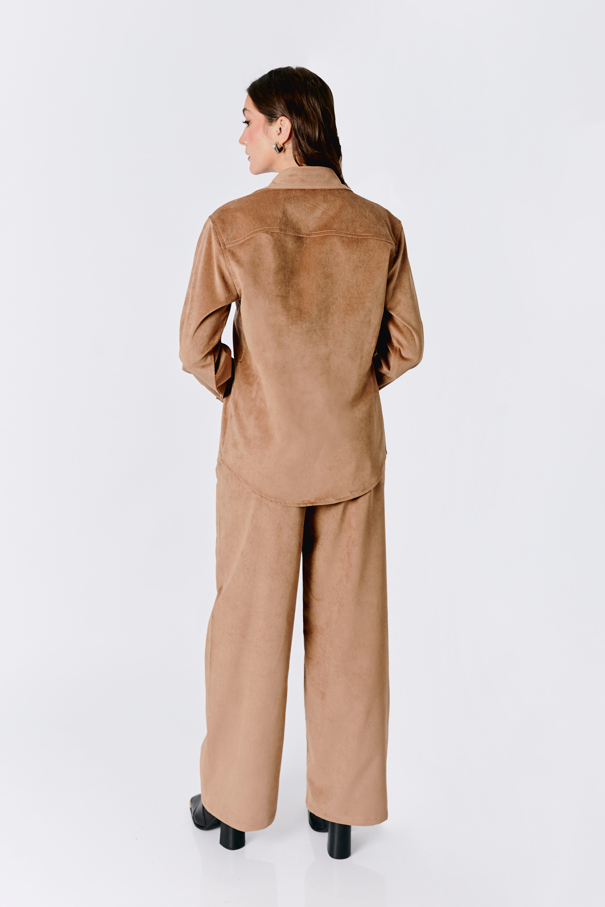 PANTALON A LA CINTURA RECTO TOPO - THAIS