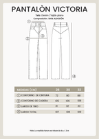 PANTALÓN JEAN RECTO SEMI ENTALLADO NATURAL - VICTORIA