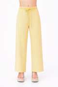 PANTALÓN PALAZZO CON ELÁSTICO POSTERIOR AMARILLO - AFRICA