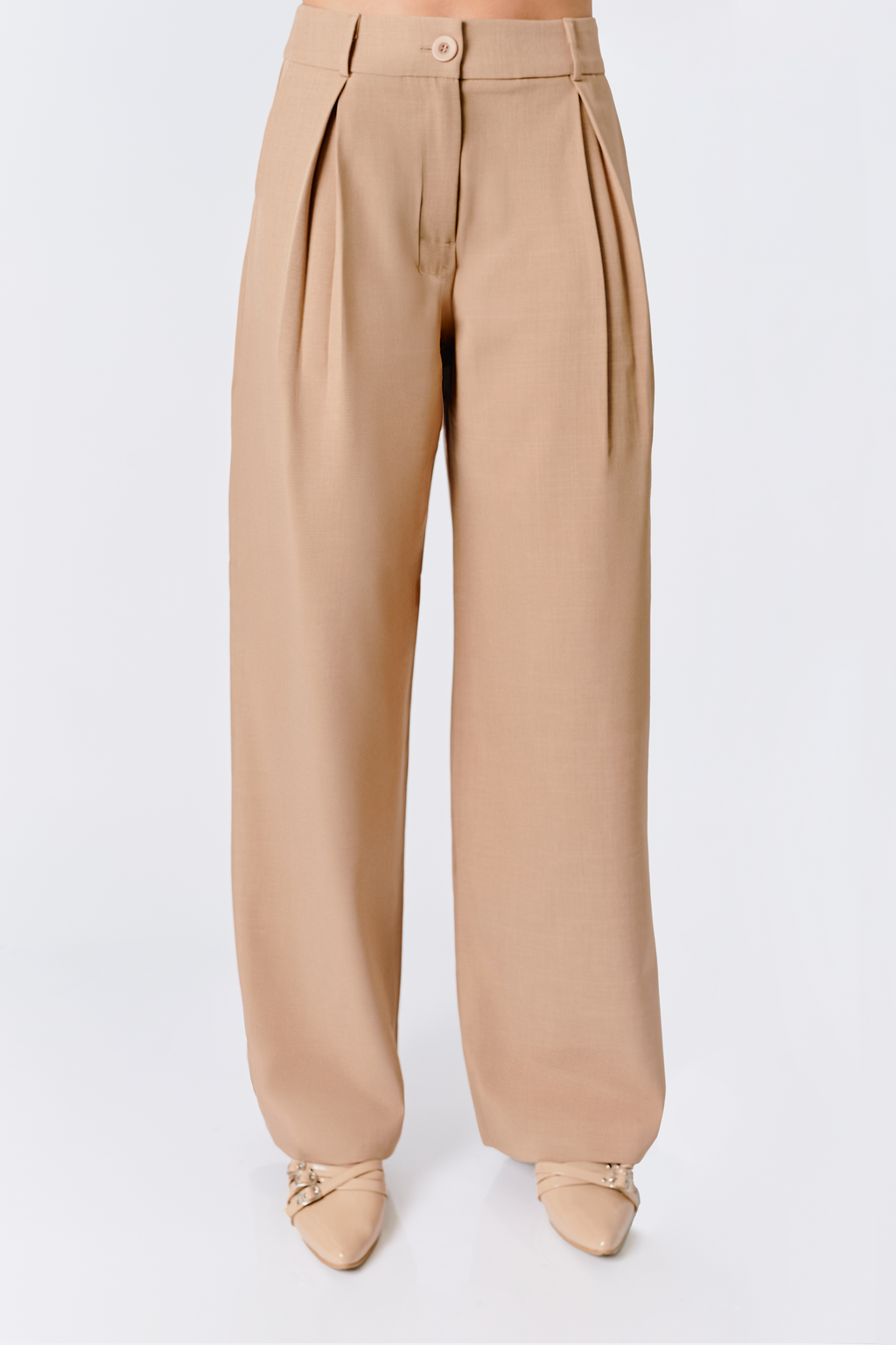 PANTALÓN SASTRE MERCEDES CAMEL