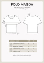 TOP ASIMÉTRICO DE ALGODÓN PIMA PERLA  - MAGDA