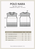 POLO TEJIDO SIN MANGAS DE ALGODÓN NEGRO - NARA