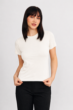 POLO BASICO PARA MUJER DE VISCOSA PERLA  - CAMILA