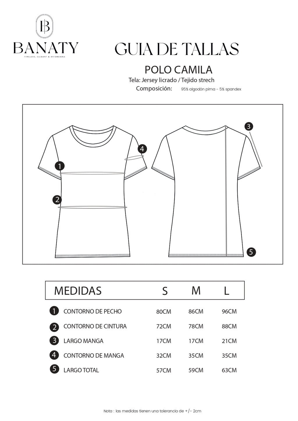 POLO ALGODON PIMA MUJER PERLA - CAMILA