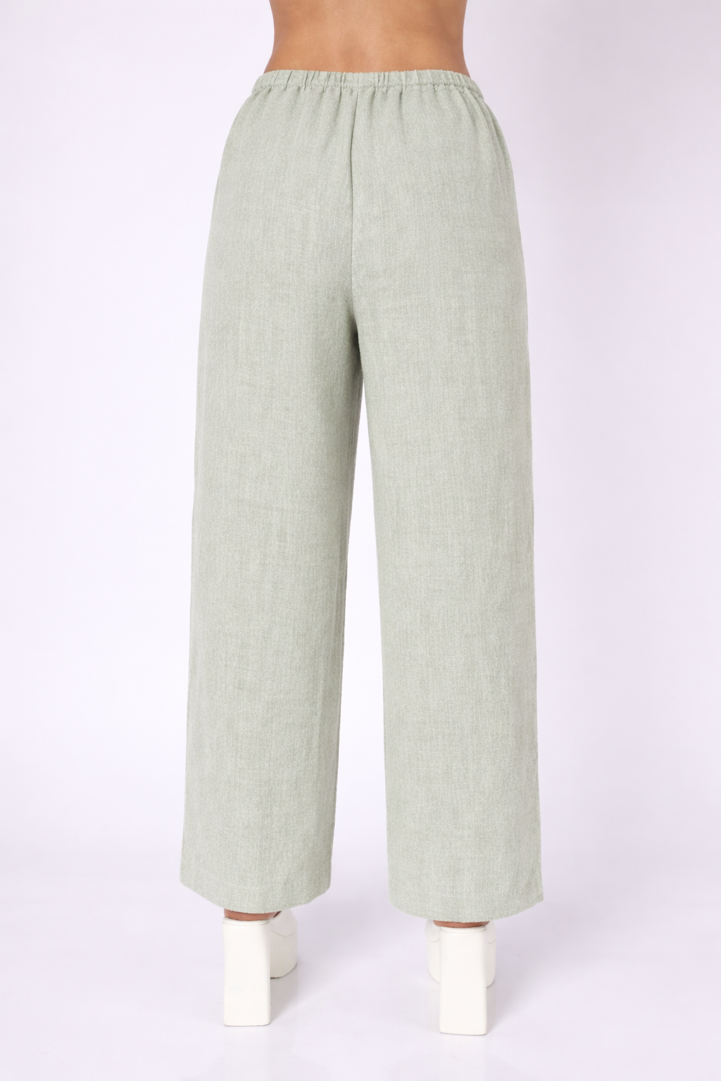 PANTALÓN PALAZO VERDE - OASIS