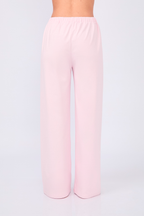 PIJAMA DE ALGODÓN PIMA CON TOP Y PANTALÓN EN ROSA – CHLEO