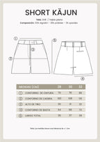 SHORT DE DRILL A LA CINTURA PRINT COW  - KÄJUN