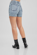 LIGHT BLUE DENIM SHORT SKIRT DAY