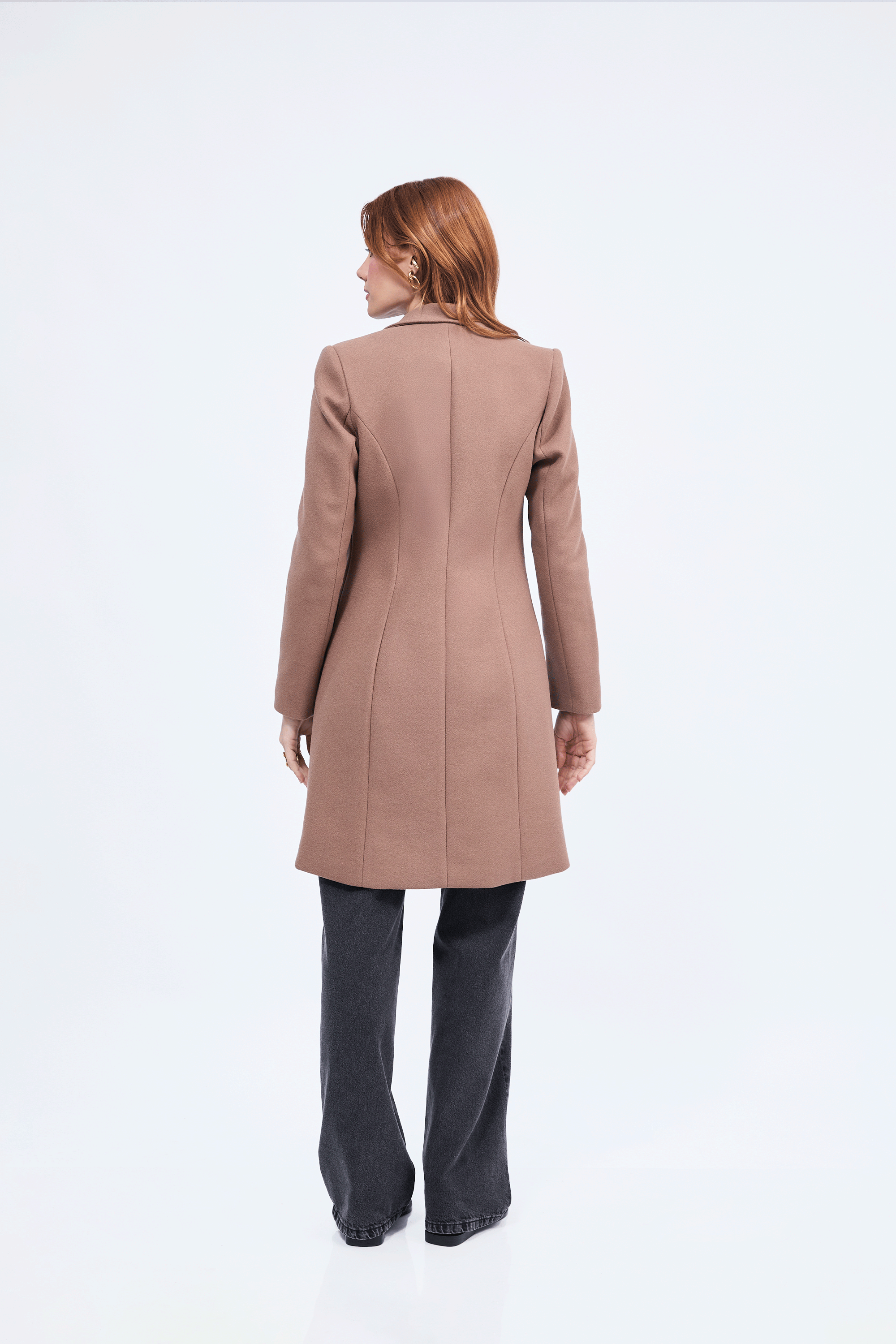 SACO LARGO CON BOLSILLOS FUNCIONALES COCOA - ALTAMIRA