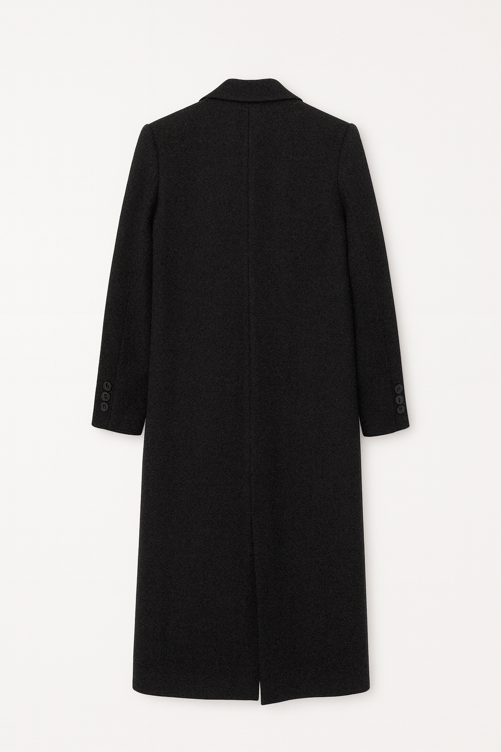 Saco largo con solapa y bolsillos funcionales Negro - Cameron