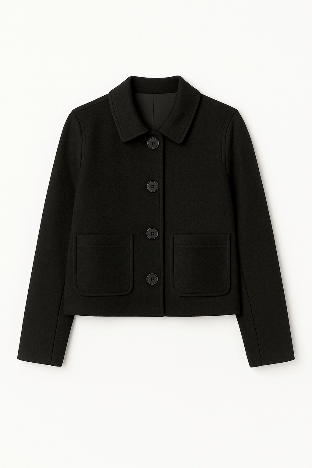 CASACA CROP SASTRE NEGRO - MADISON