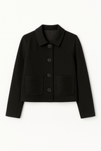 CASACA CROP SASTRE NEGRO - MADISON