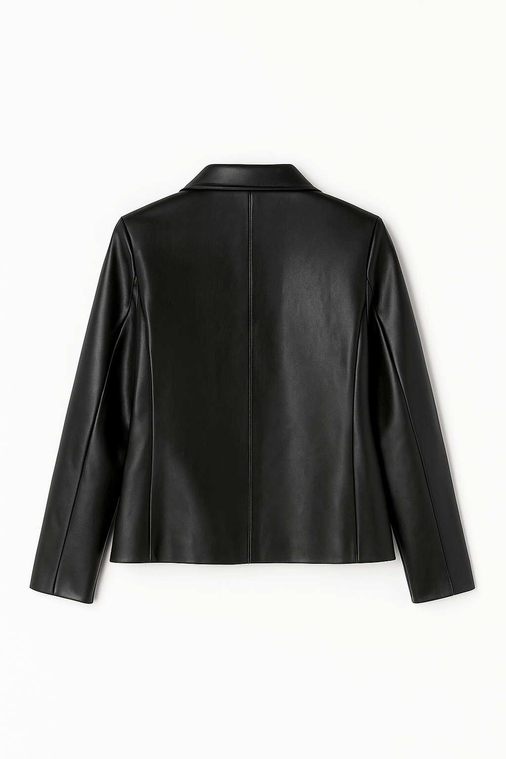 CASACA GINEBRA DE CUERINA CON CIERRE NEGRO