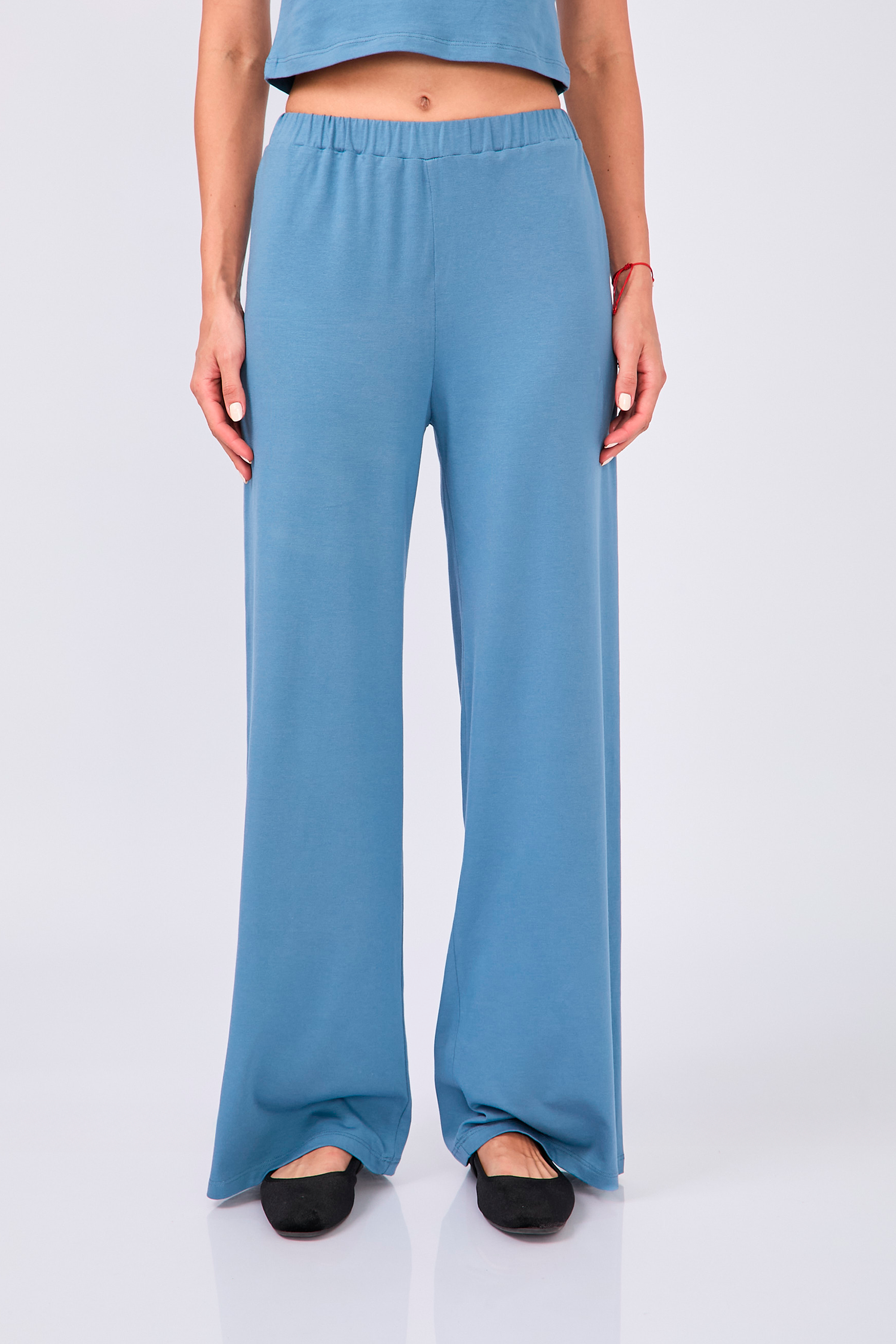 PANTALÓN DE ALGODÓN PIMA EN AZUL COBALTO – CHLEO