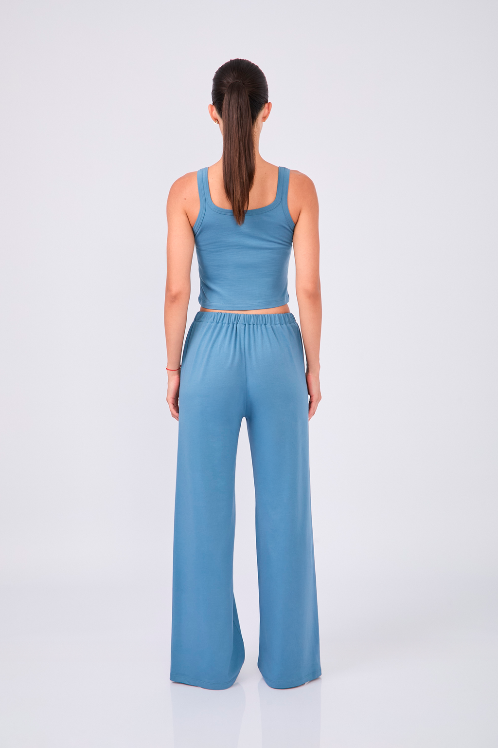 PANTALÓN DE ALGODÓN PIMA EN AZUL COBALTO – CHLEO